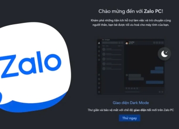 Cách bật chế độ tối - dark mode trên Zalo PC